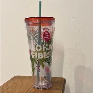 Starbucks Hawaii Aloha Vibes Floral Insulated Tumbler with Straw